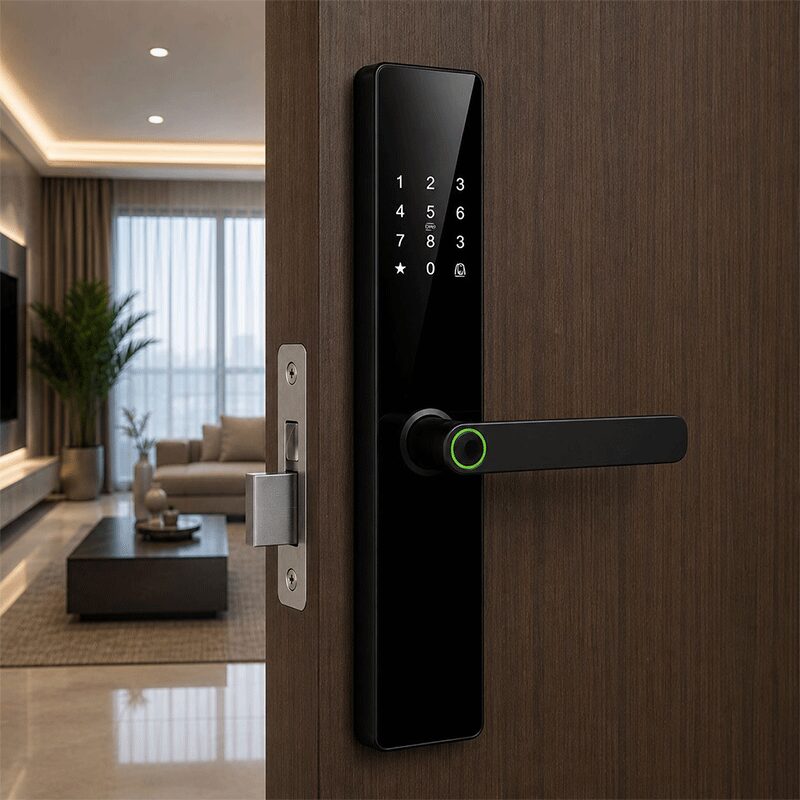 How Does a Smart Lock Works? A Simple Guide to Keyless Security for Modern Homes 5 TUYA P06 simulation